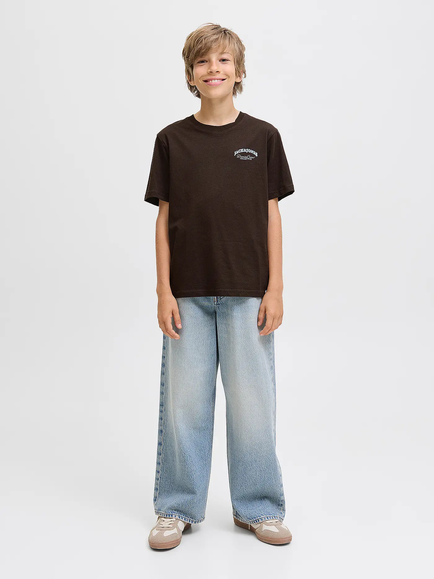 JACK & JONES | Jungen T-Shirt JJEBRANDES | braun
